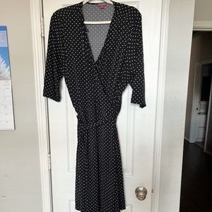 Vince Camuto 2X Polka Dot Dress Plus Size